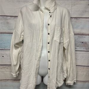 Zenana White Button-Up